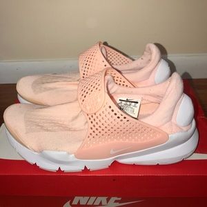 Baby pink nike sock darts